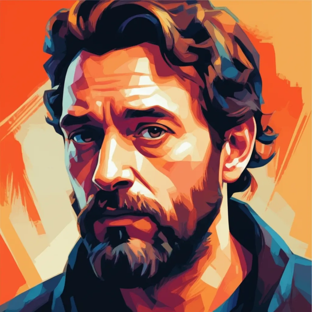 Artistic portrait of Stéphane Rybojad