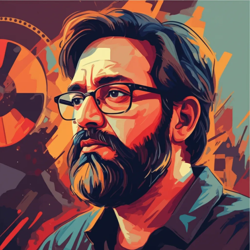 Artistic portrait of Sameer Saxena