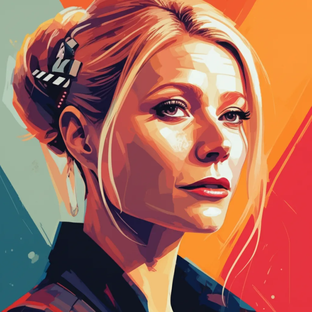 Artistic portrait of Gwyneth Paltrow