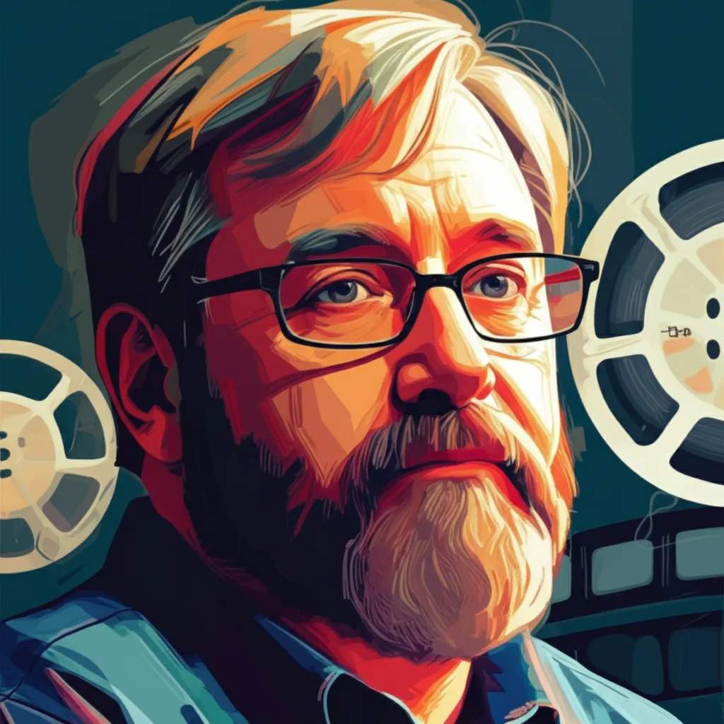 Artistic portrait of Michael Moore