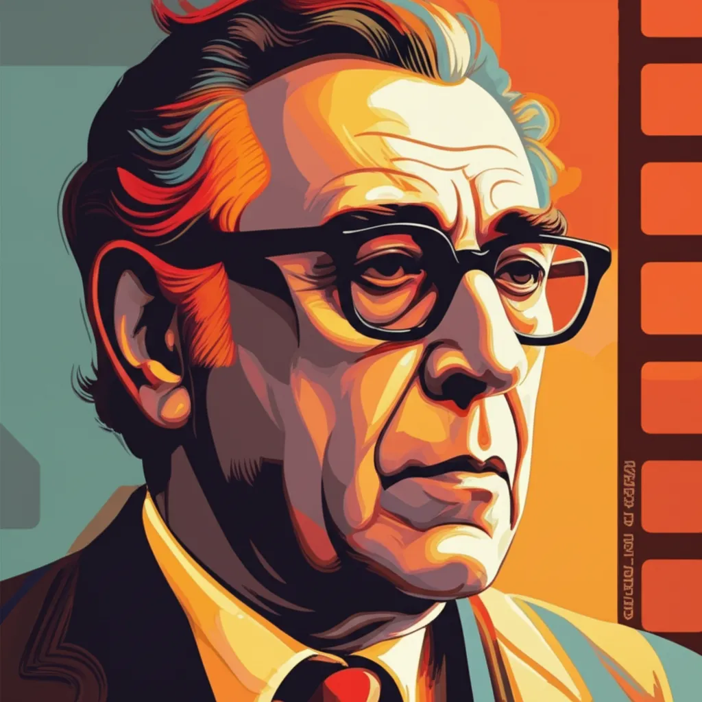 Artistic portrait of Édouard Molinaro