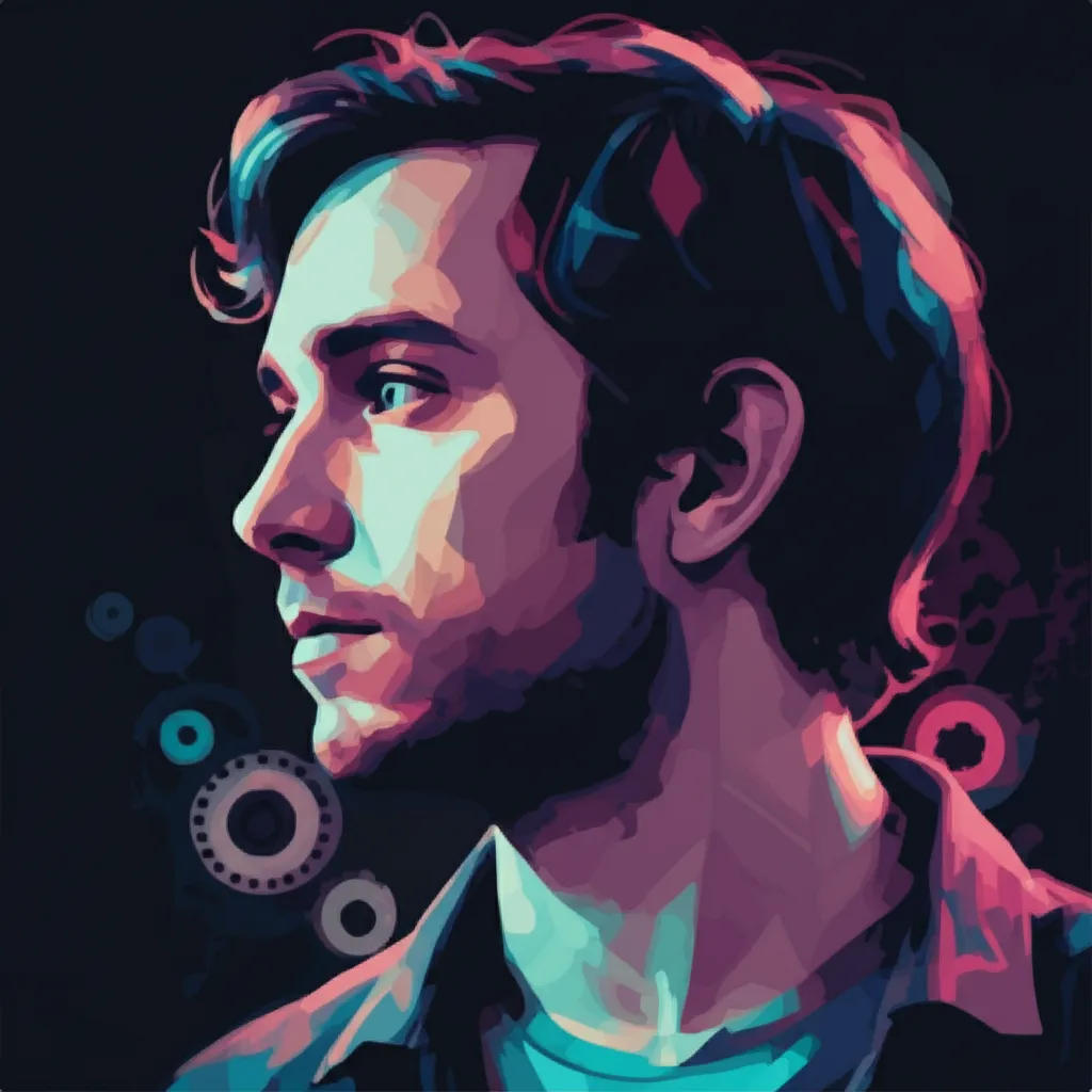 Artistic portrait of Gavin Wiesen