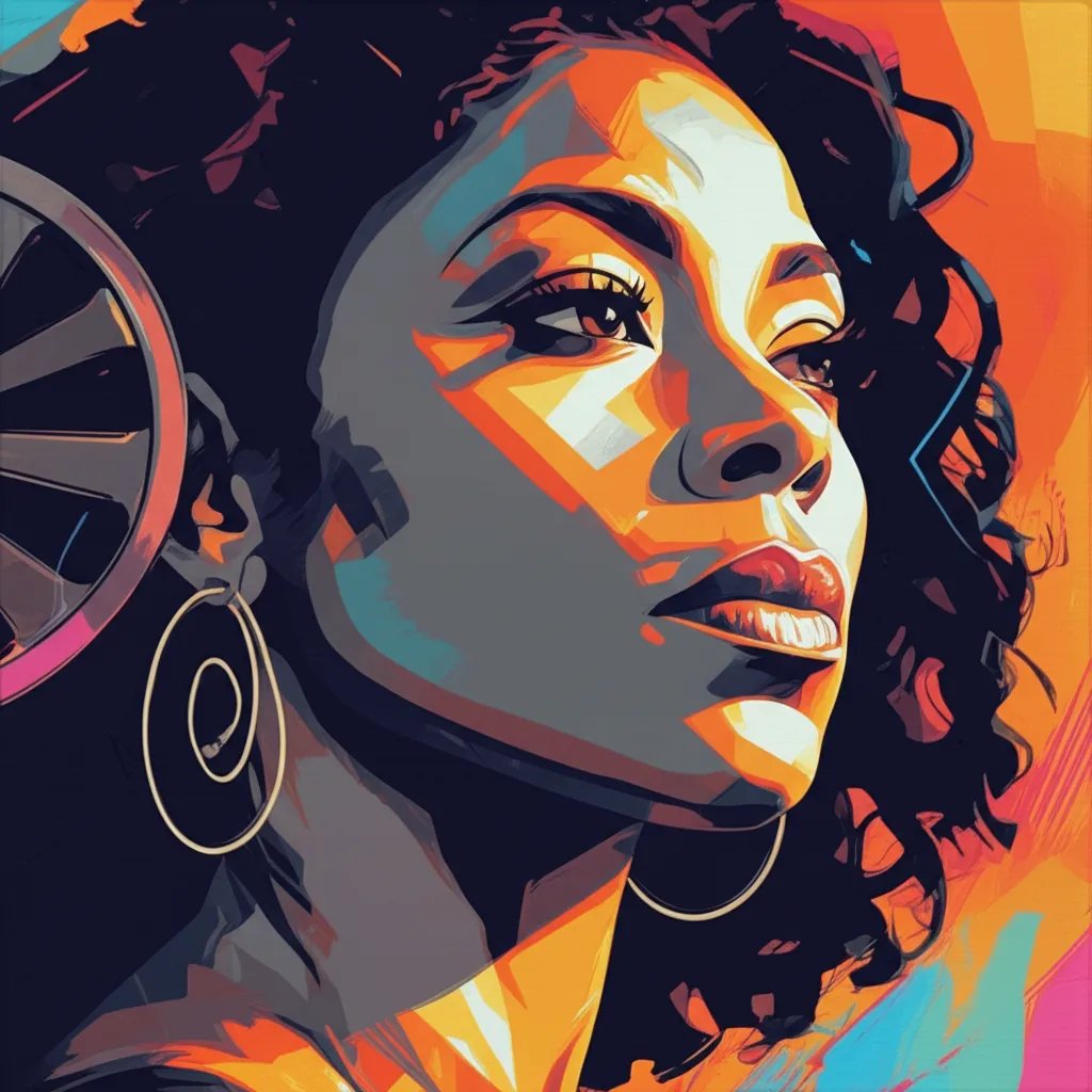 Artistic portrait of Gina Prince-Bythewood