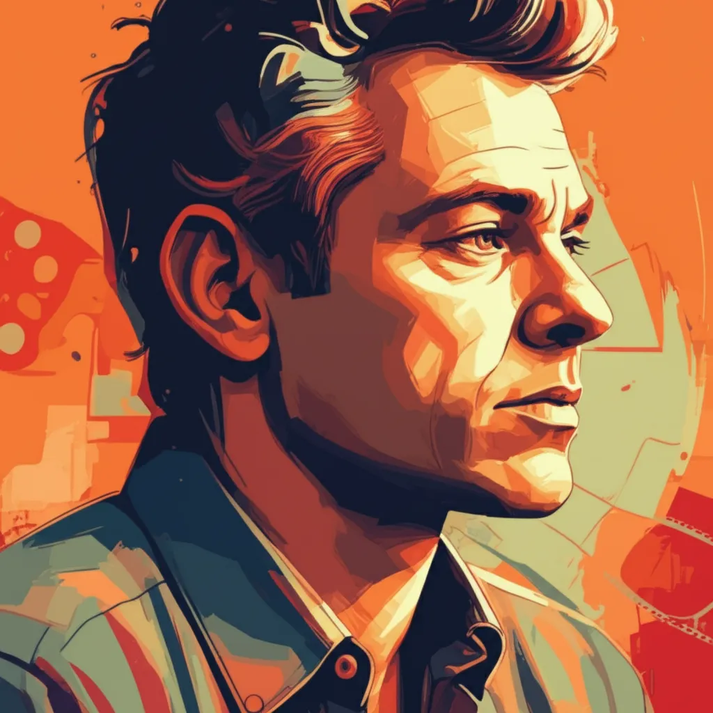 Artistic portrait of Steve Pink