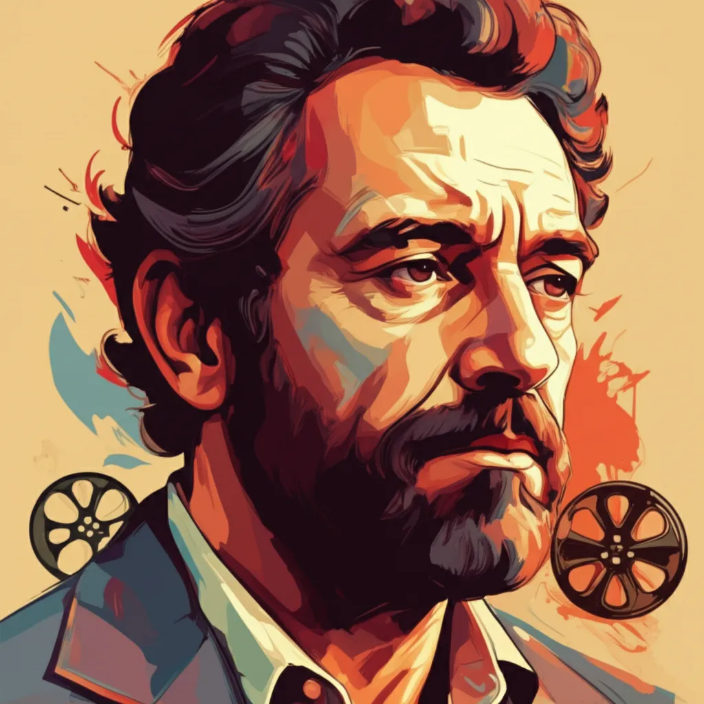 Artistic portrait of Sergio Corbucci