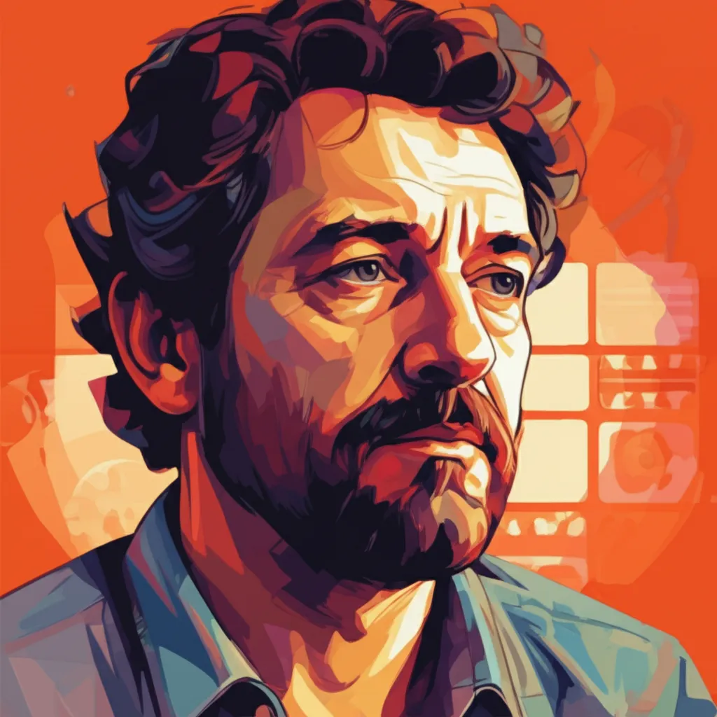 Artistic portrait of Danis Tanovic