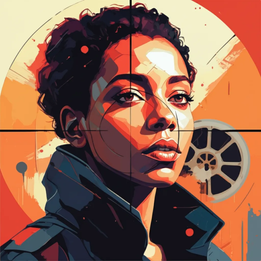 Artistic portrait of Houda Benyamina