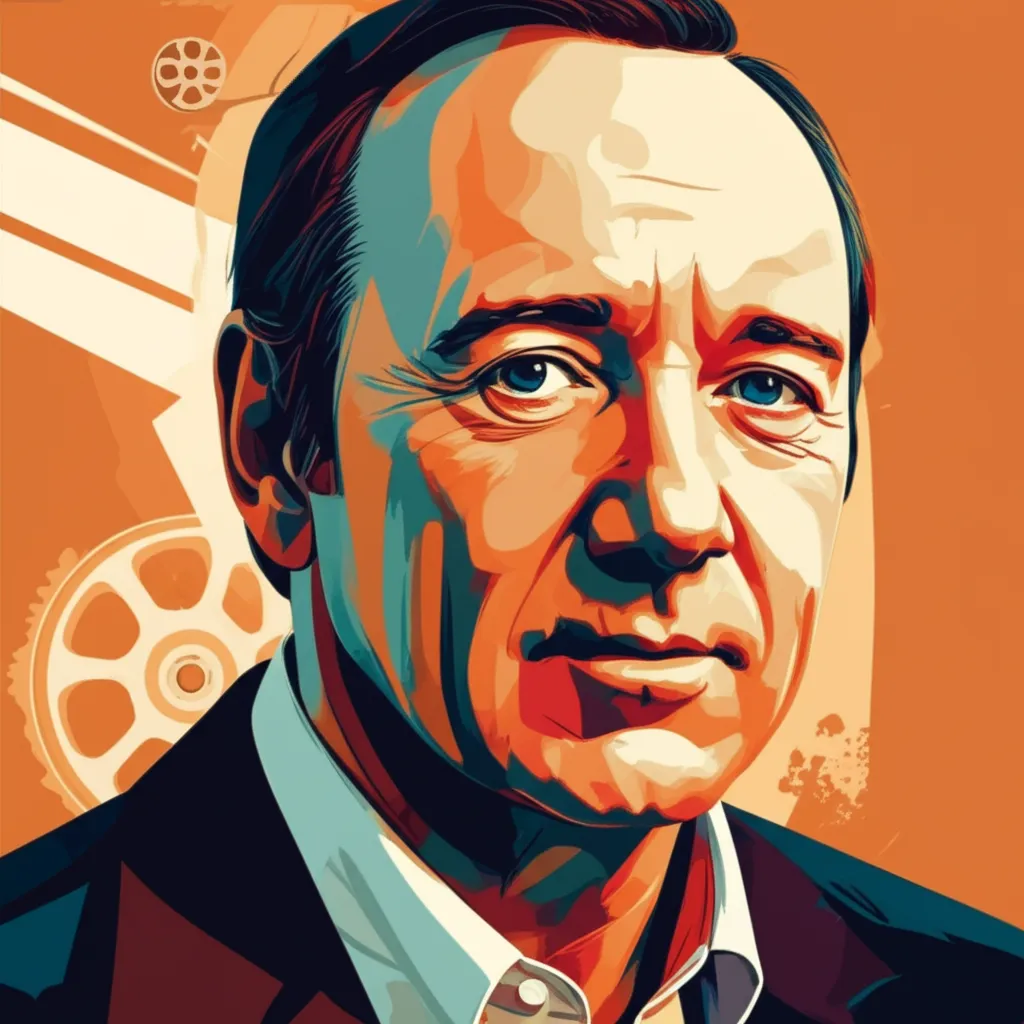 Artistic portrait of Kevin Spacey