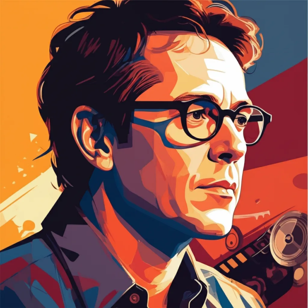 Artistic portrait of Rob Minkoff