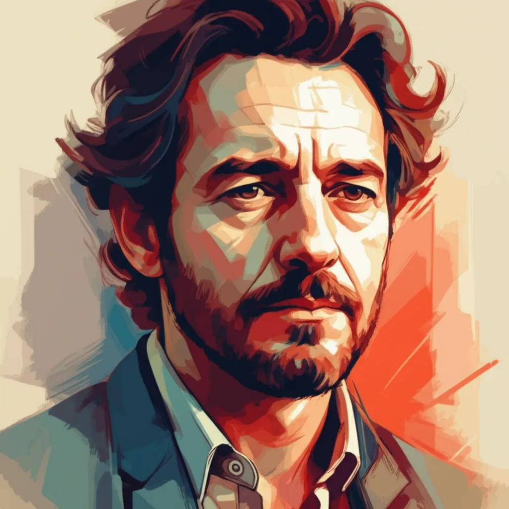 Artistic portrait of Agustín Díaz Yanes