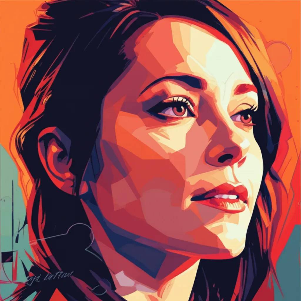 Artistic portrait of Angela Bettis