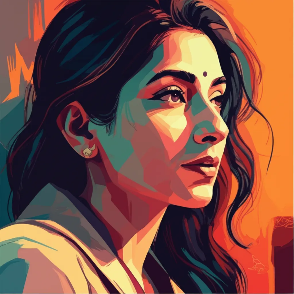 Artistic portrait of Gauri Shinde