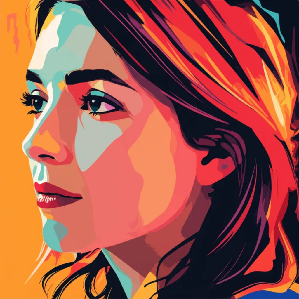 Artistic portrait of Sara Colangelo