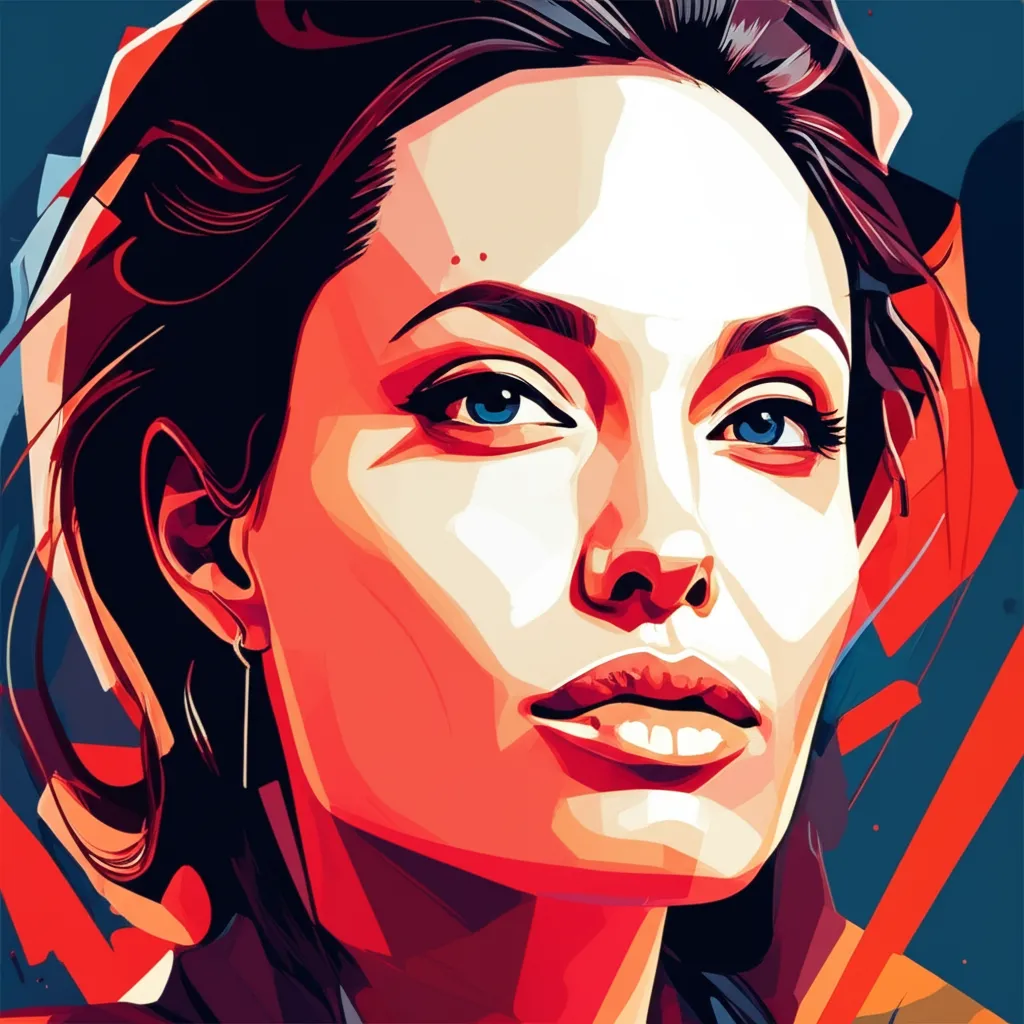 Portrait of Angelina Jolie