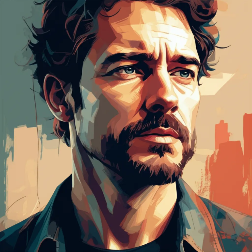 Artistic portrait of Scott Stewart