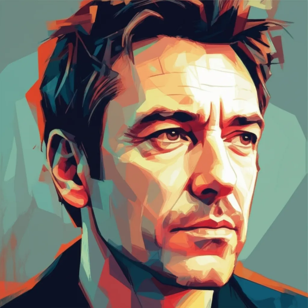 Artistic portrait of Olivier Megaton