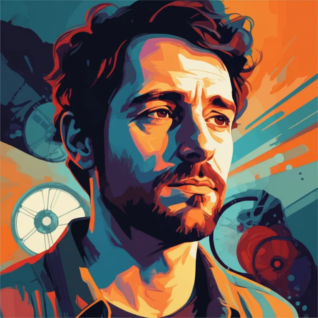Artistic portrait of François Simard
