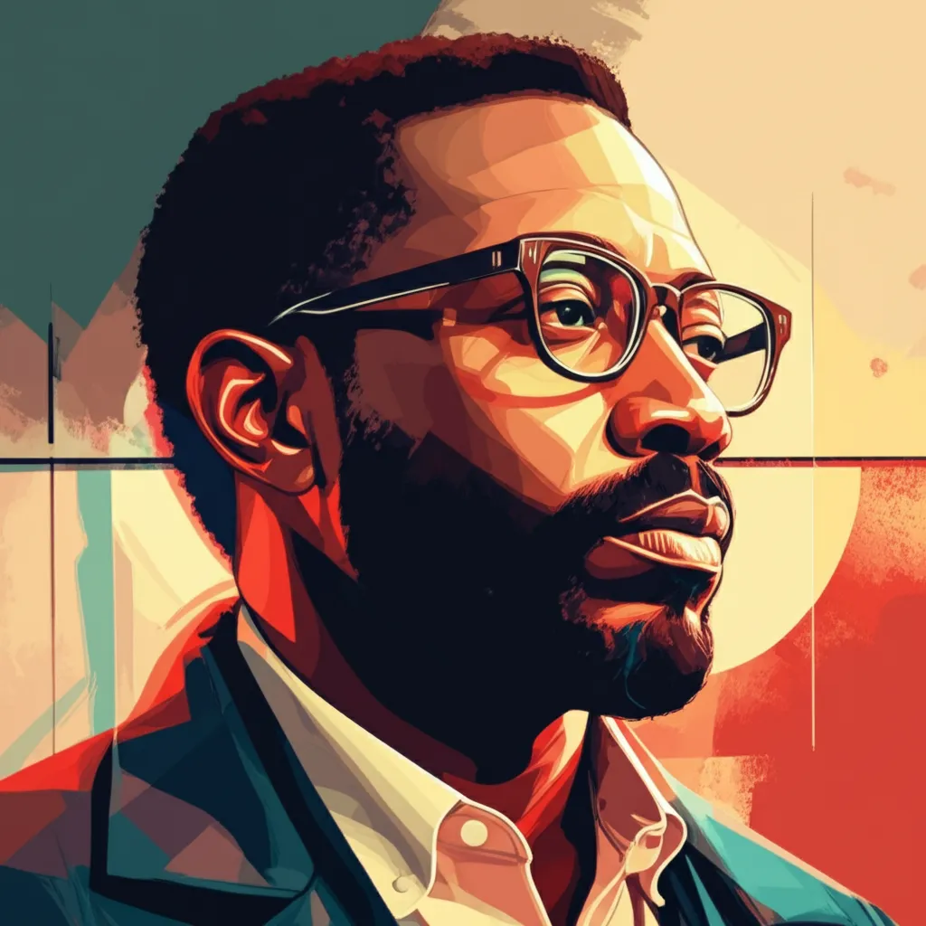 Artistic portrait of Gerard Bush
