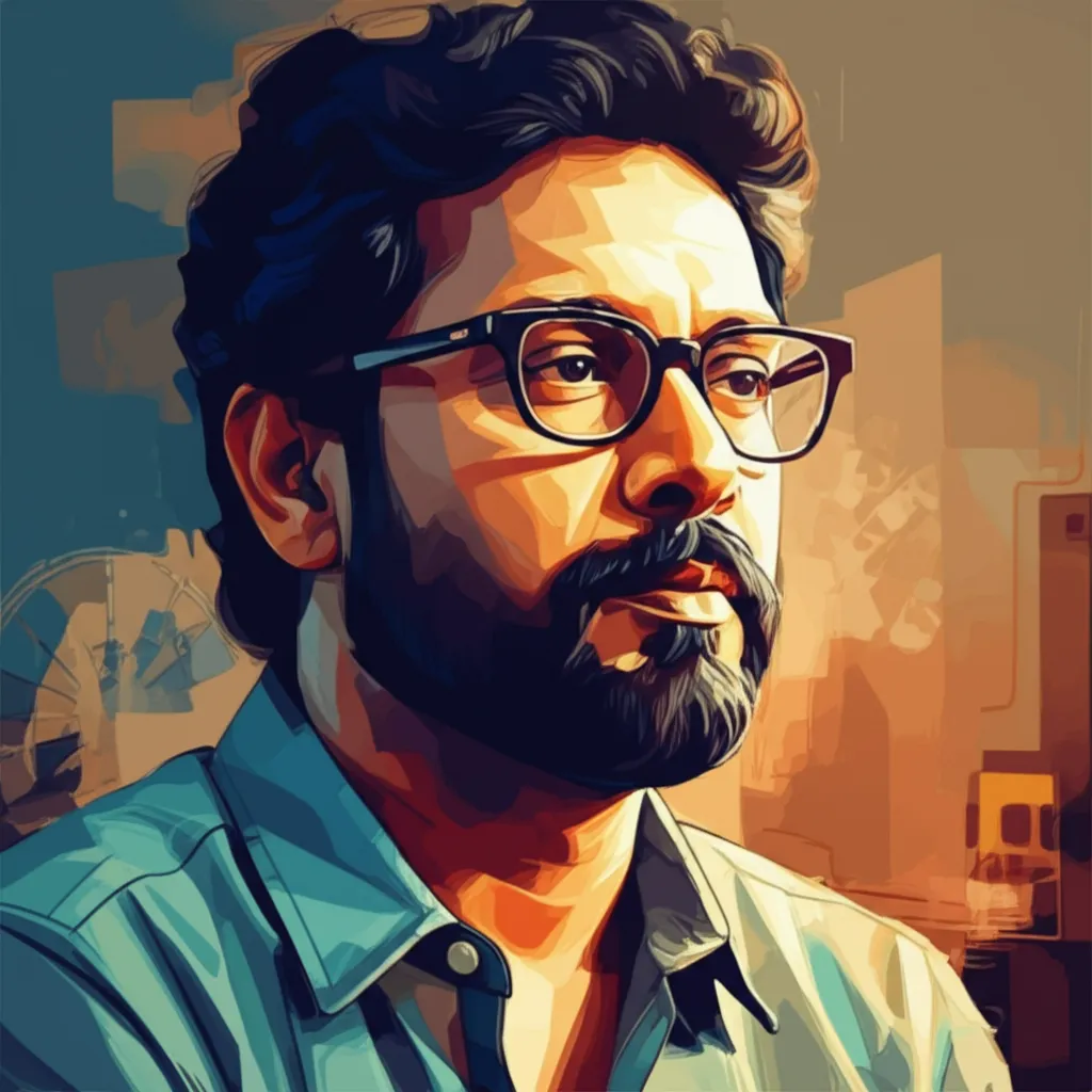 Artistic portrait of V. Harikrishna