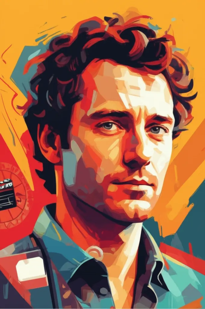 Artistic portrait of Josh Lawson