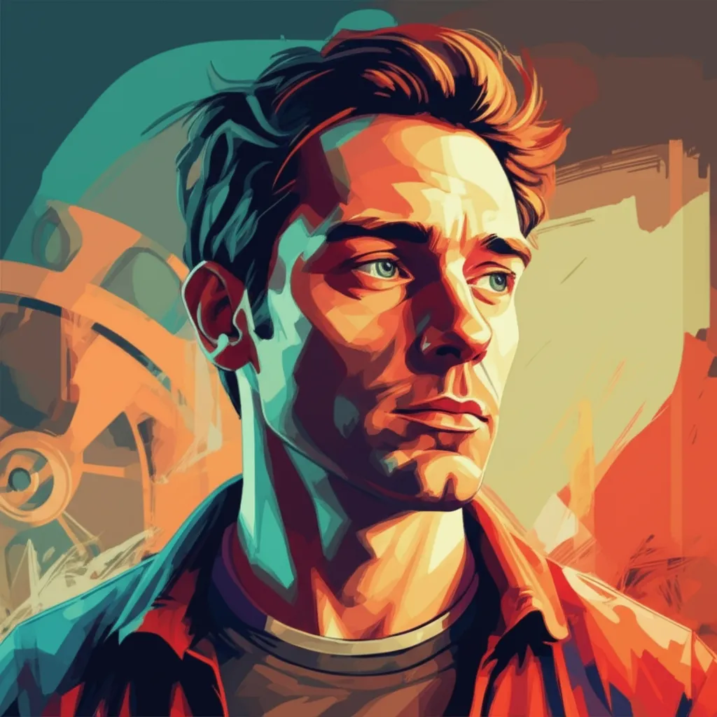 Artistic portrait of Alex Brewer