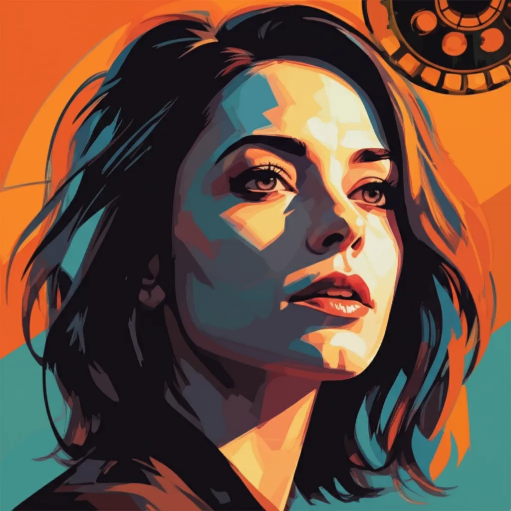 Artistic portrait of Rebecca Hall