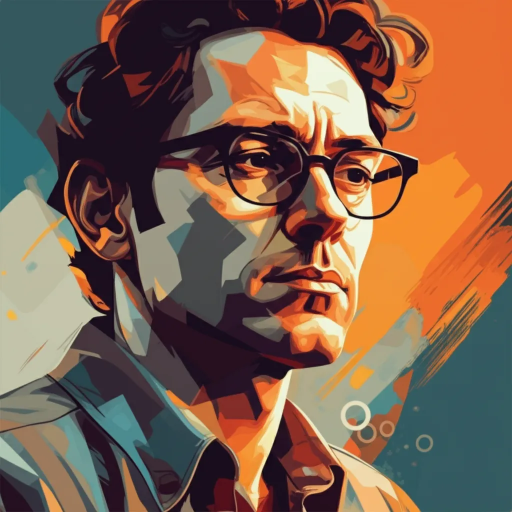 Artistic portrait of J.B. Rogers