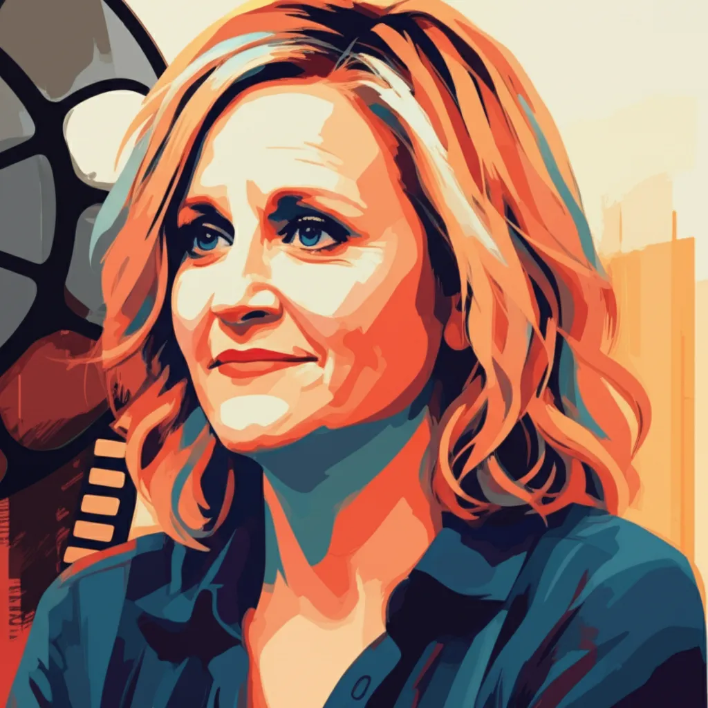 Artistic portrait of Amy Poehler