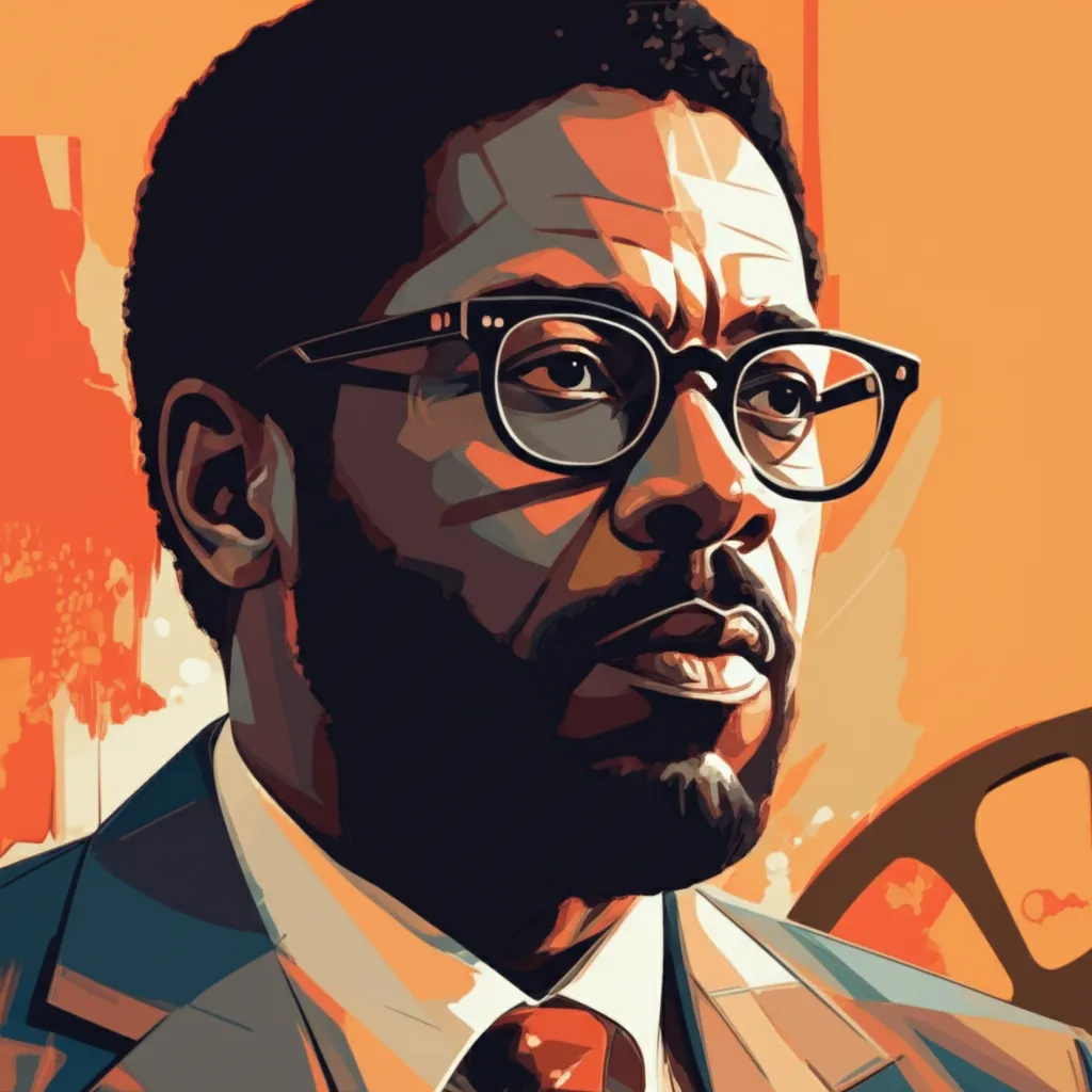 Artistic portrait of Ernest R. Dickerson
