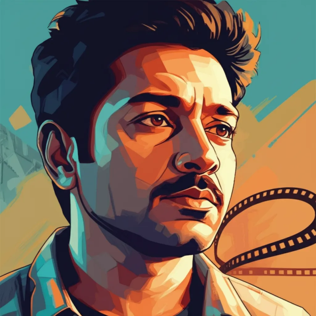 Artistic portrait of Shantanu Bagchi