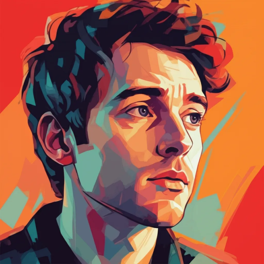 Artistic portrait of Bo Burnham
