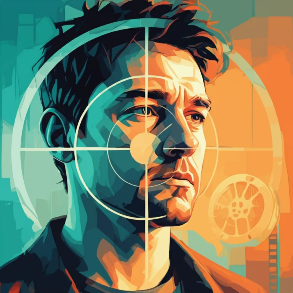 Artistic portrait of Kaare Andrews