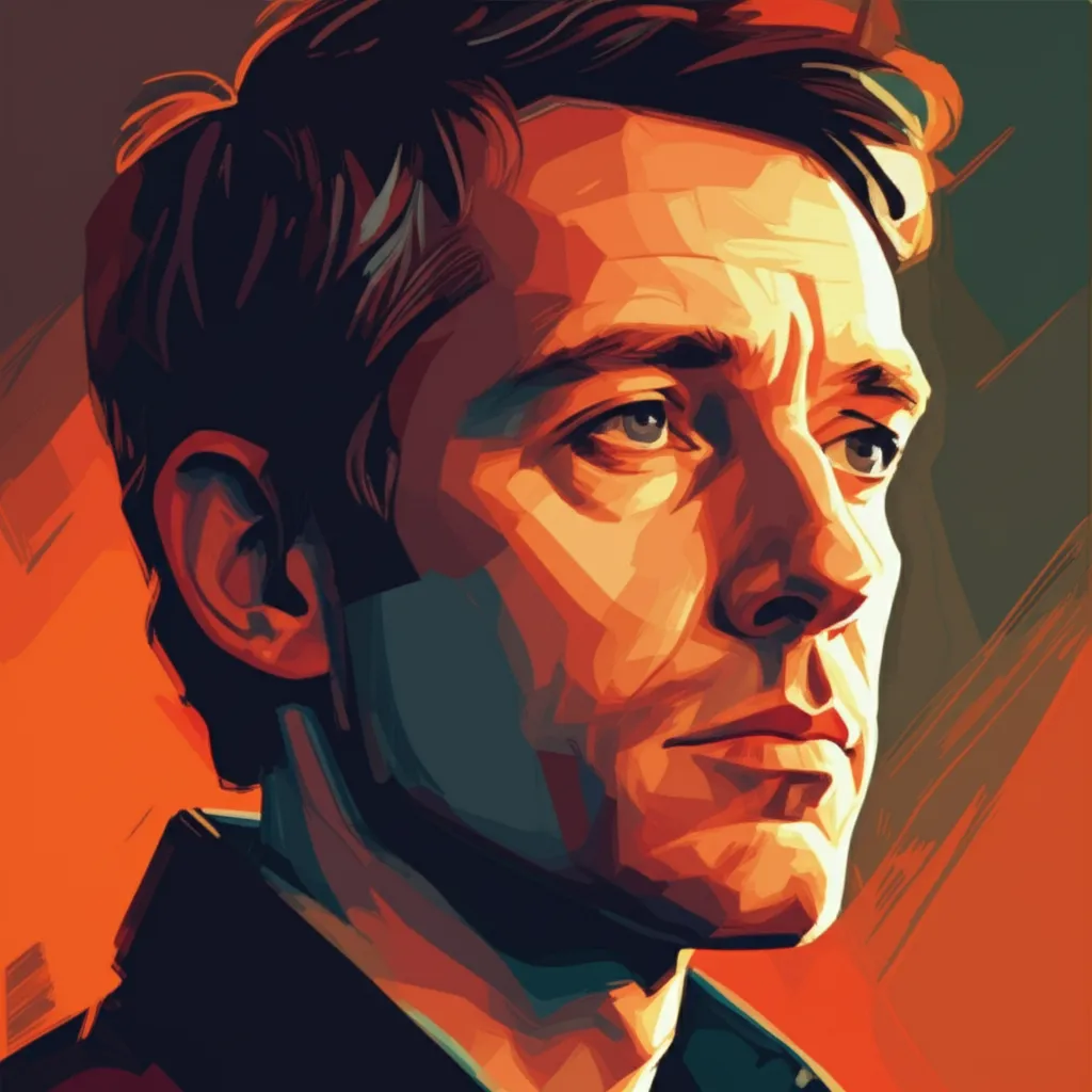 Artistic portrait of Gavin Rothery