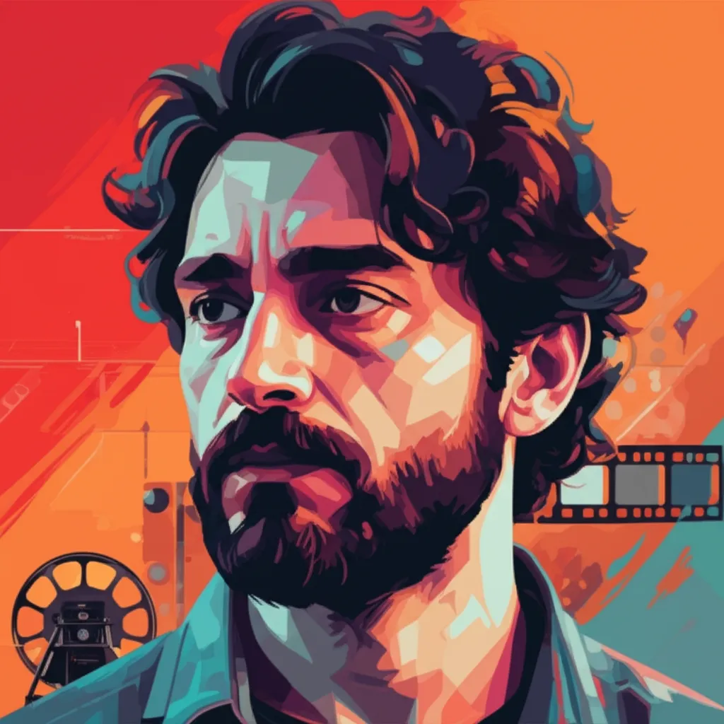 Artistic portrait of Saeed Roustayi