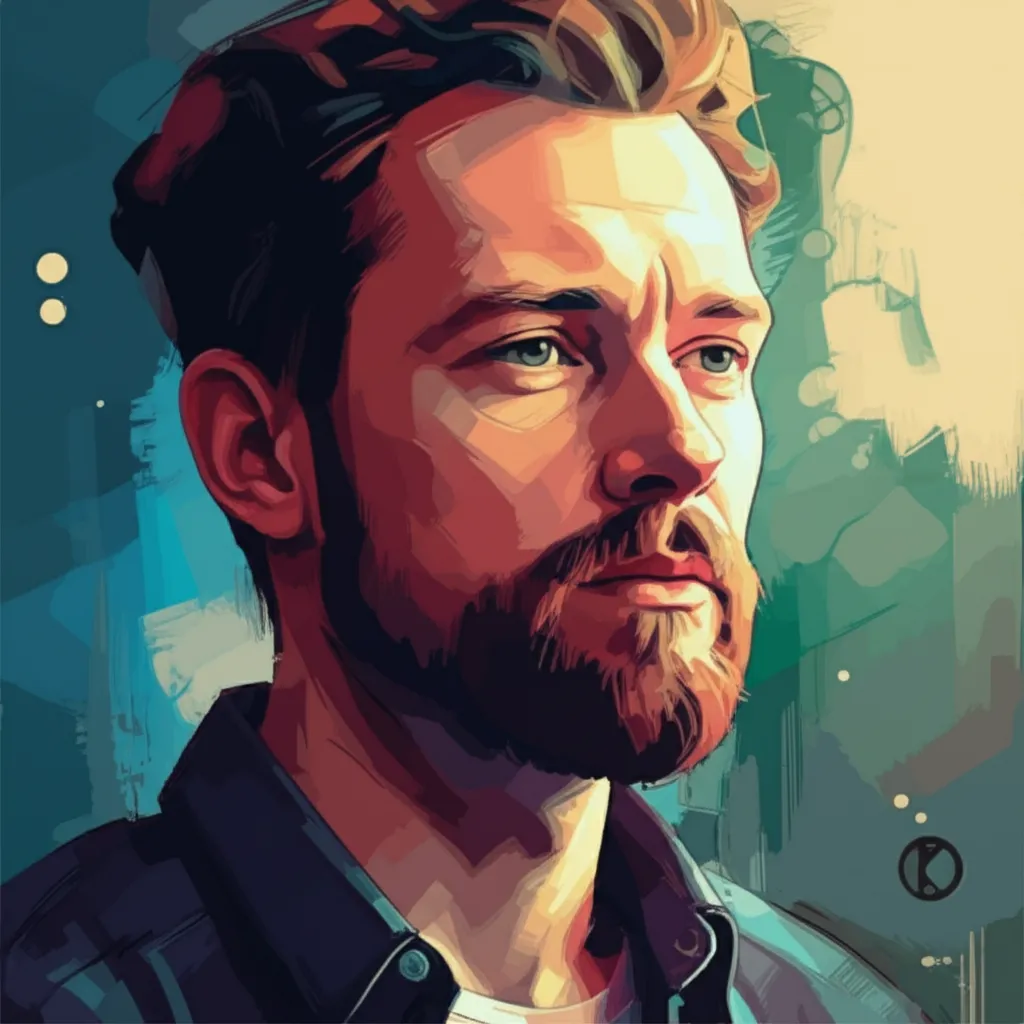 Artistic portrait of Valdimar Jóhannsson