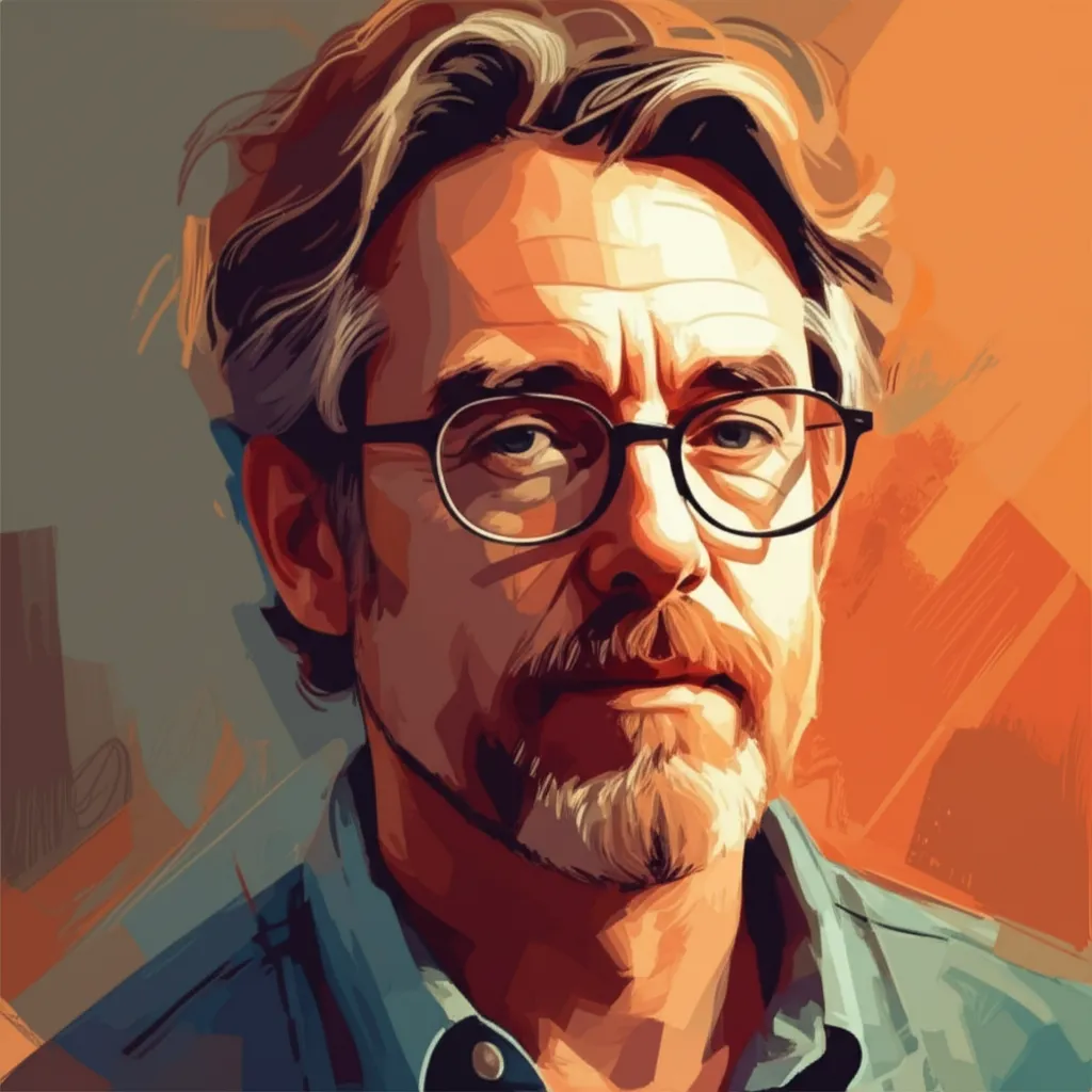 Artistic portrait of George Scribner