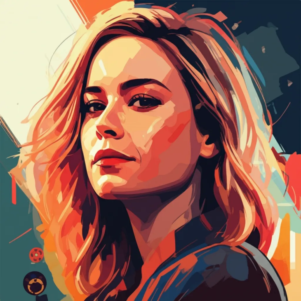 Artistic portrait of Brie Larson