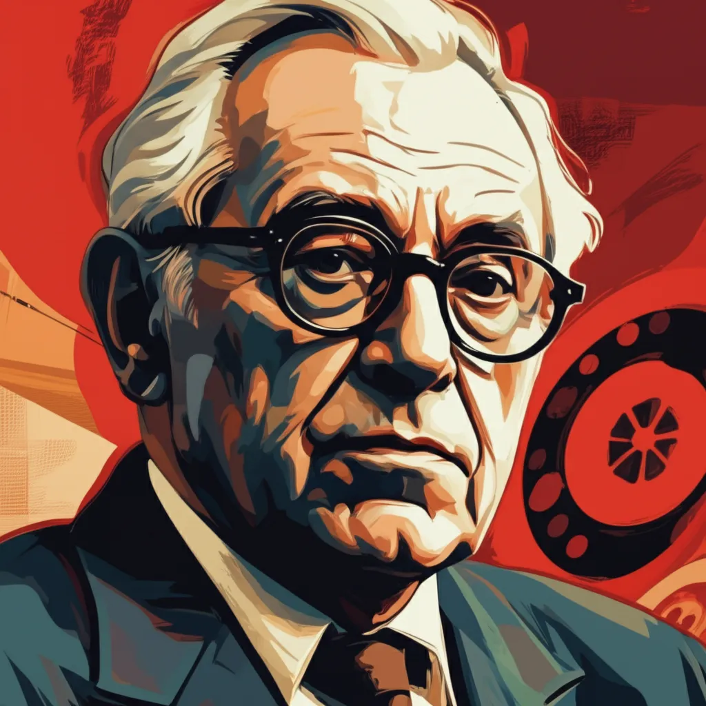Artistic portrait of Andrzej Wajda