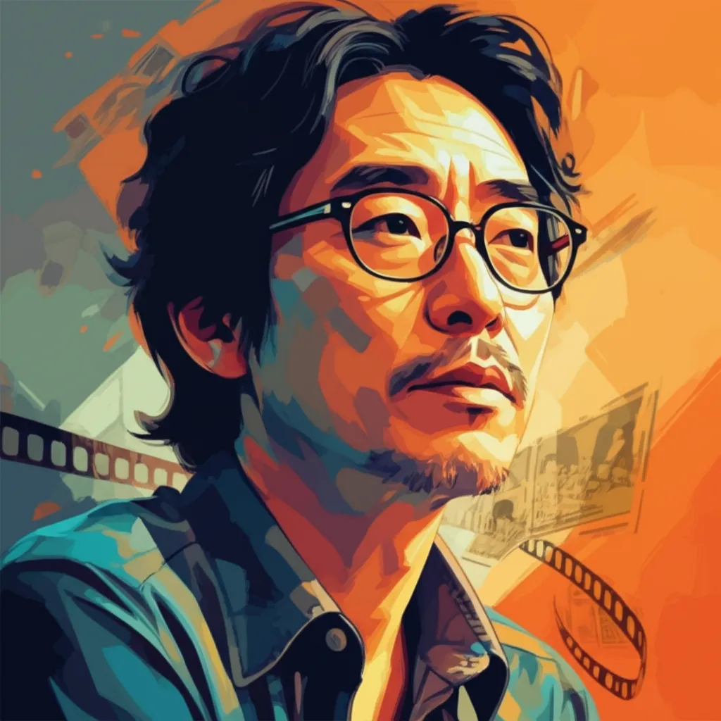 Artistic portrait of Gorô Miyazaki