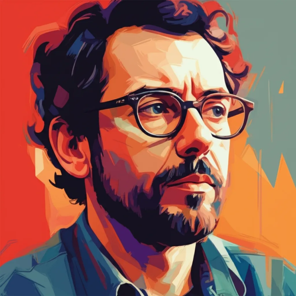 Artistic portrait of Galder Gaztelu-Urrutia