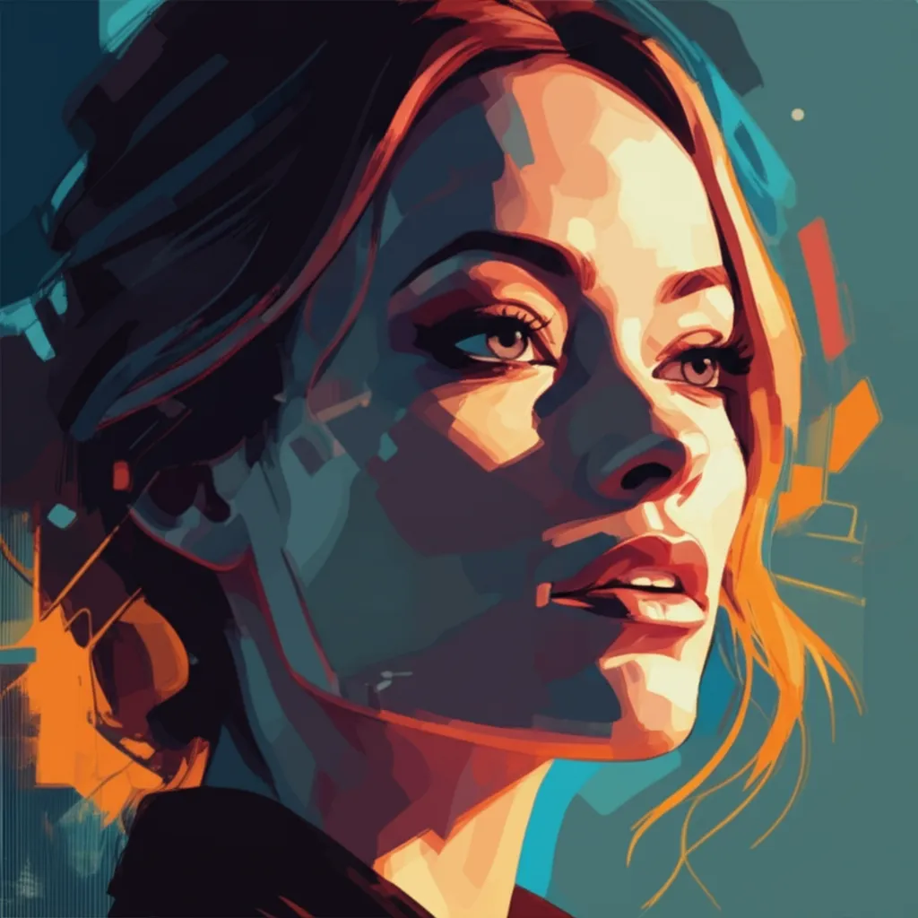 Artistic portrait of Olivia Wilde