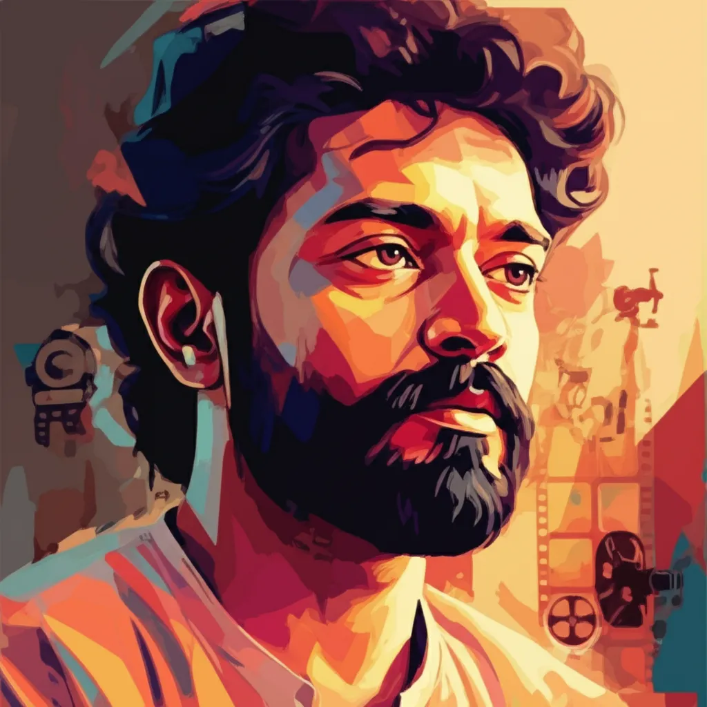 Artistic portrait of Rishab Shetty