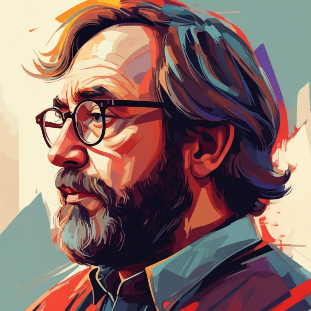 Artistic portrait of Frank Oz