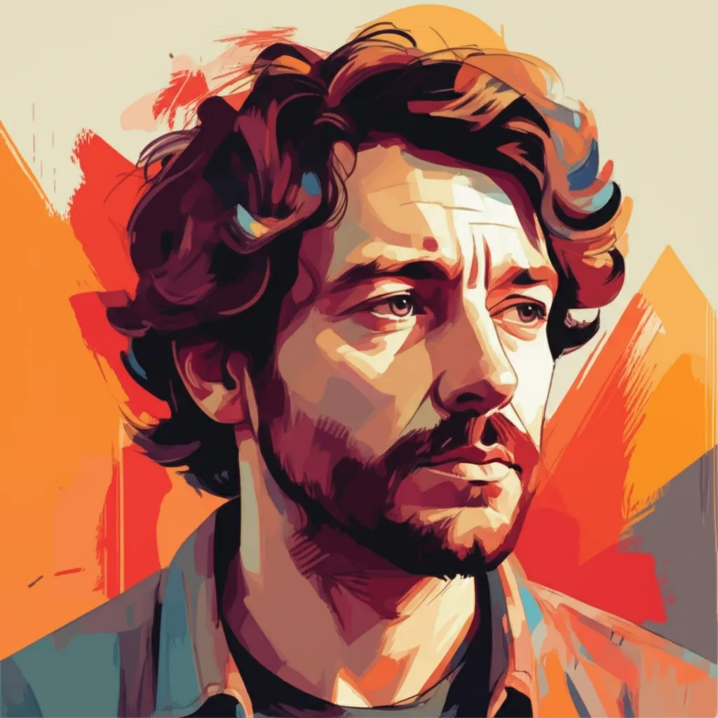 Artistic portrait of Rodrigo Sorogoyen