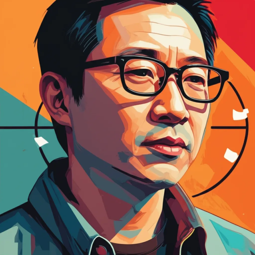 Artistic portrait of Richard Wong