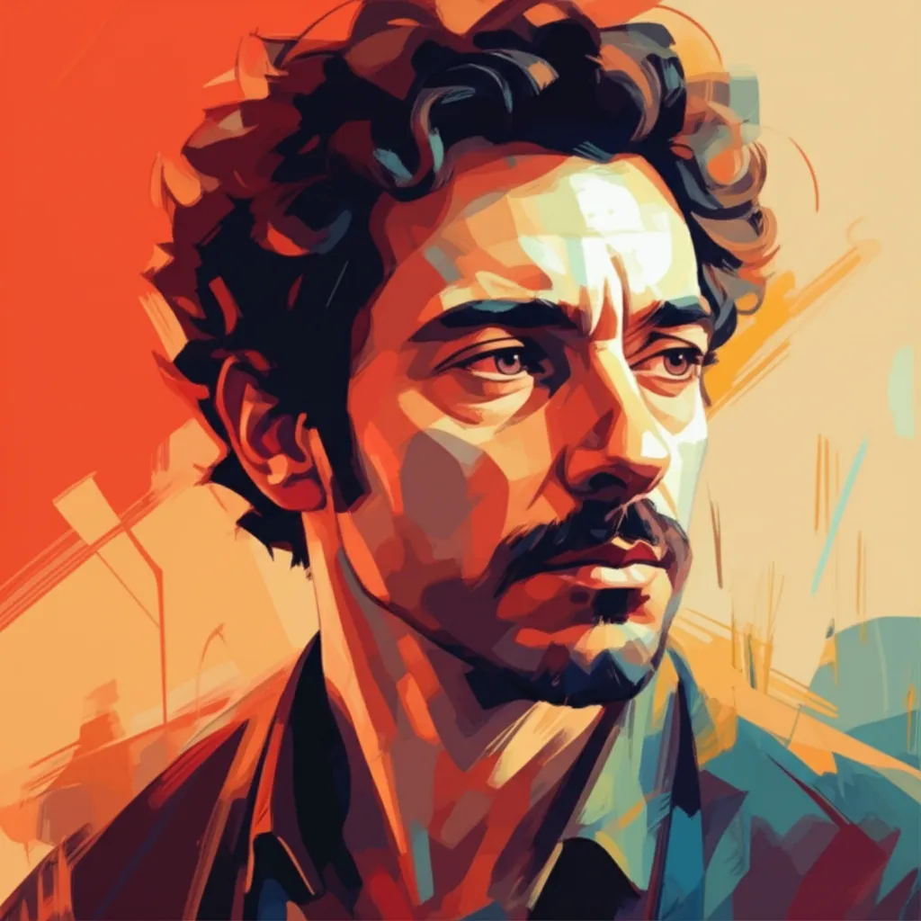 Artistic portrait of Gabriele Mainetti