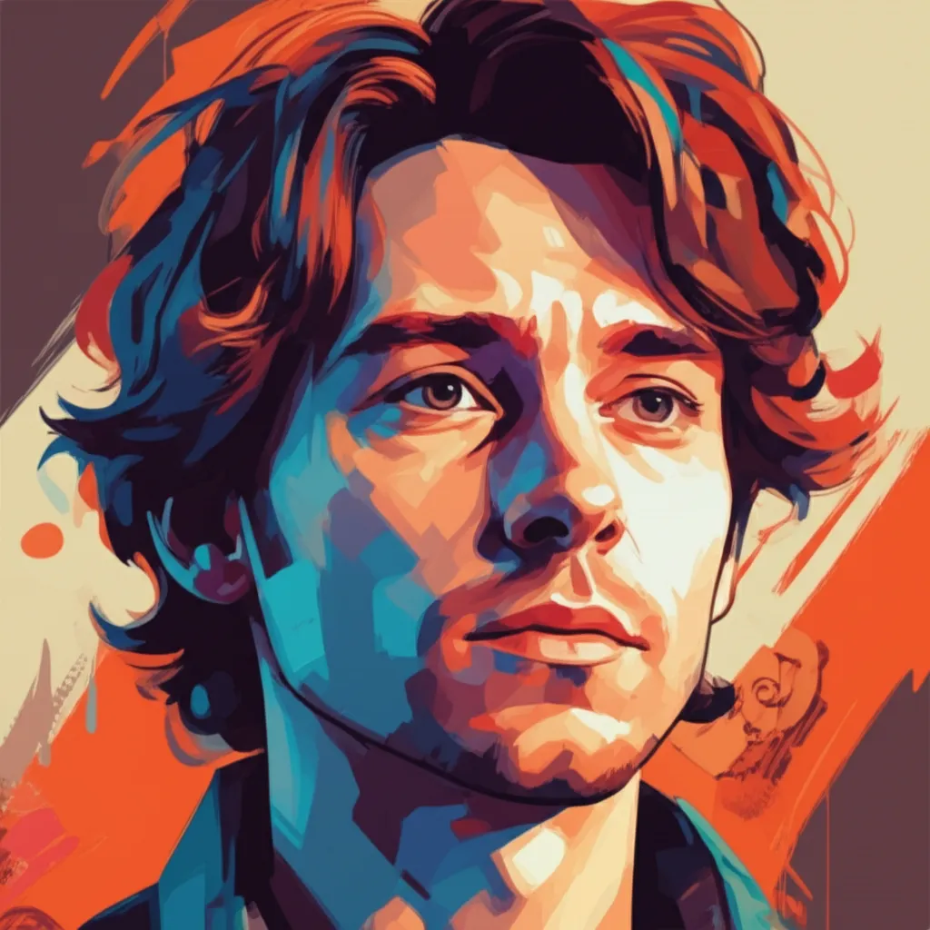 Artistic portrait of Jon Wright