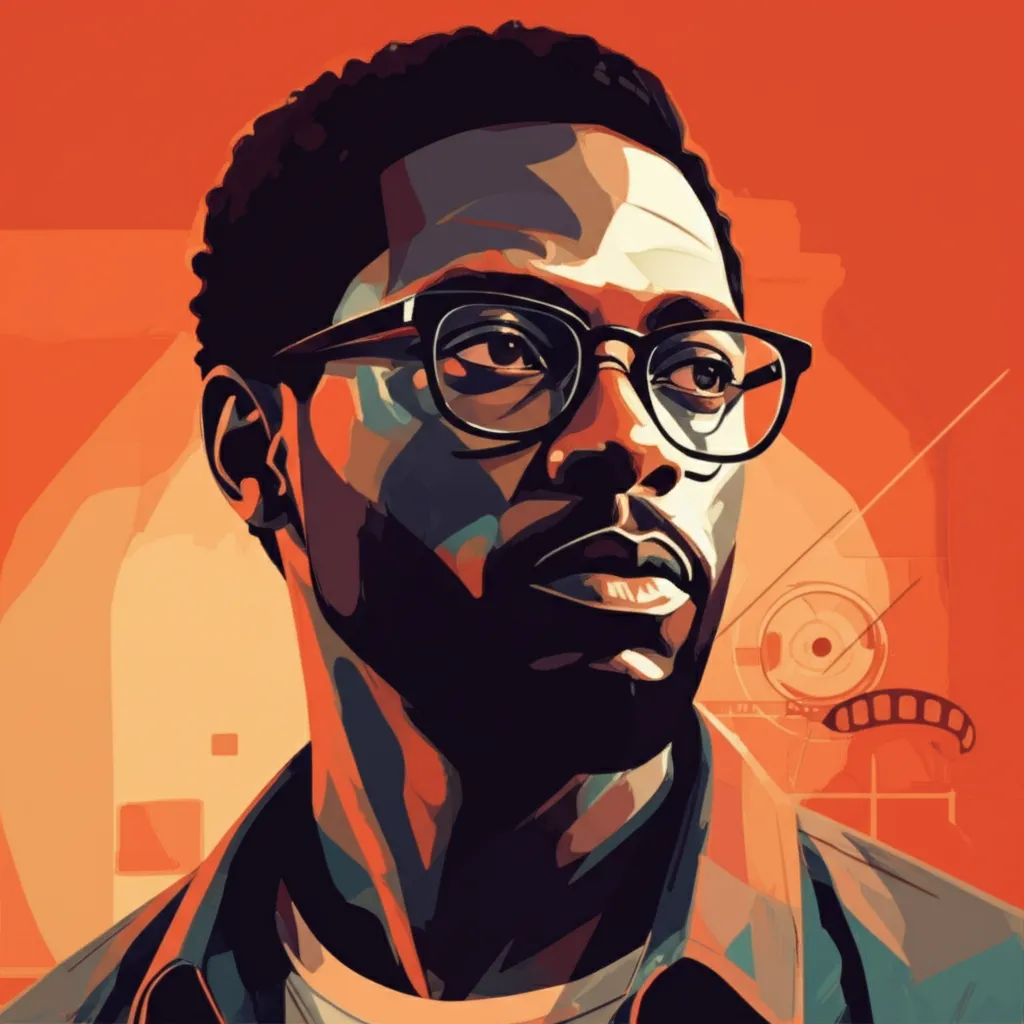 Artistic portrait of Olatunde Osunsanmi