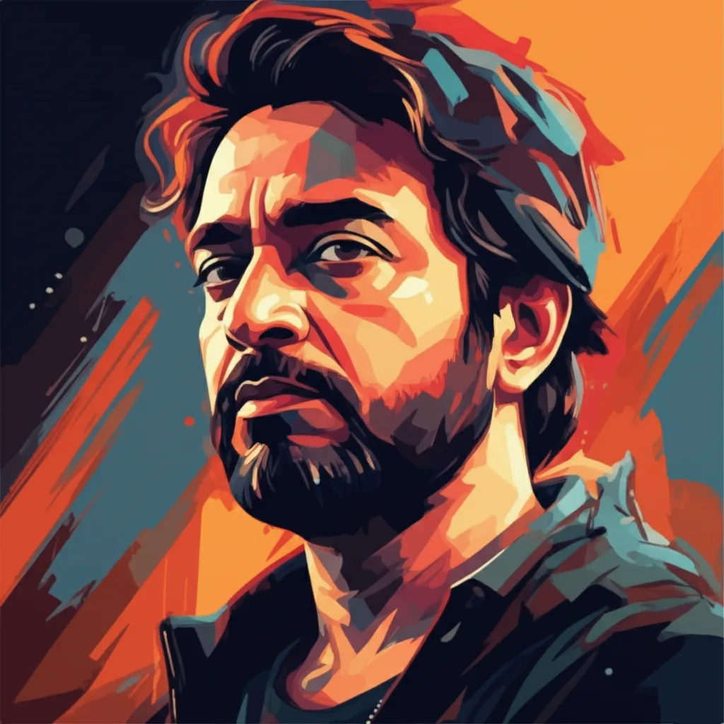 Artistic portrait of Vijay Lalwani