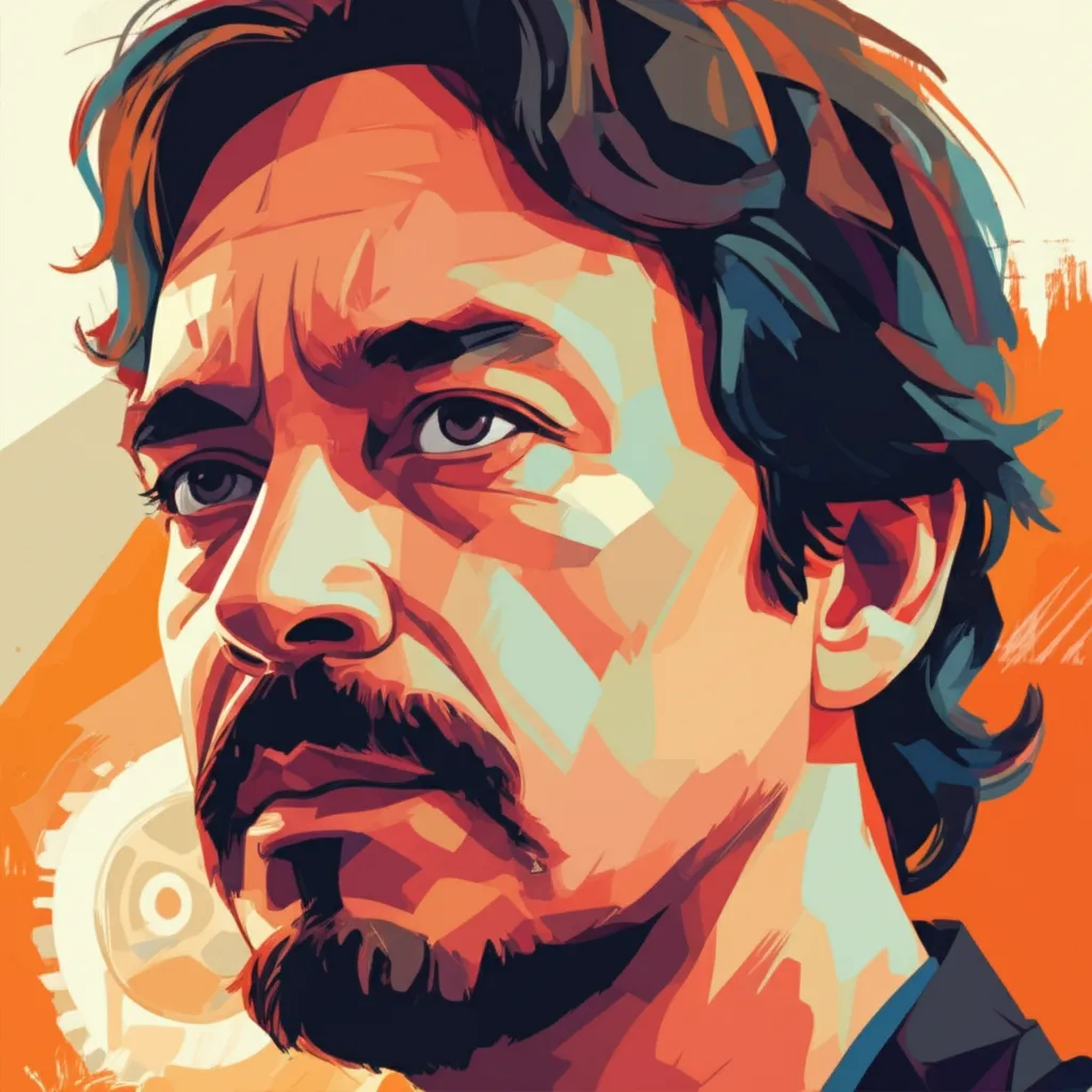 Artistic portrait of Robert Rodriguez